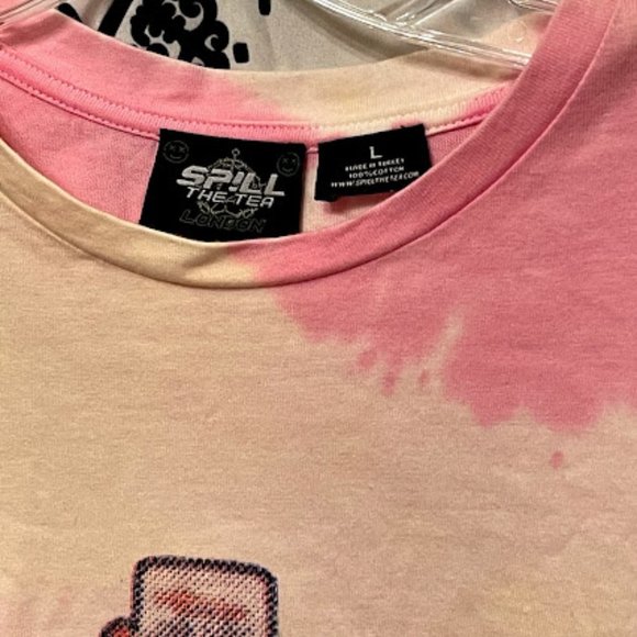 Women's Over Sized Tie Dye T-Shirt-Space Bollo - Picture 2 of 3